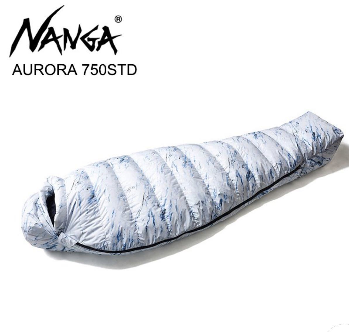 値段が激安 NANGA ナンガ シュラフ AURORA 750 MARBLE オーロラ マーブル 寝袋 ダウン 未使用 マミー型シュラフ