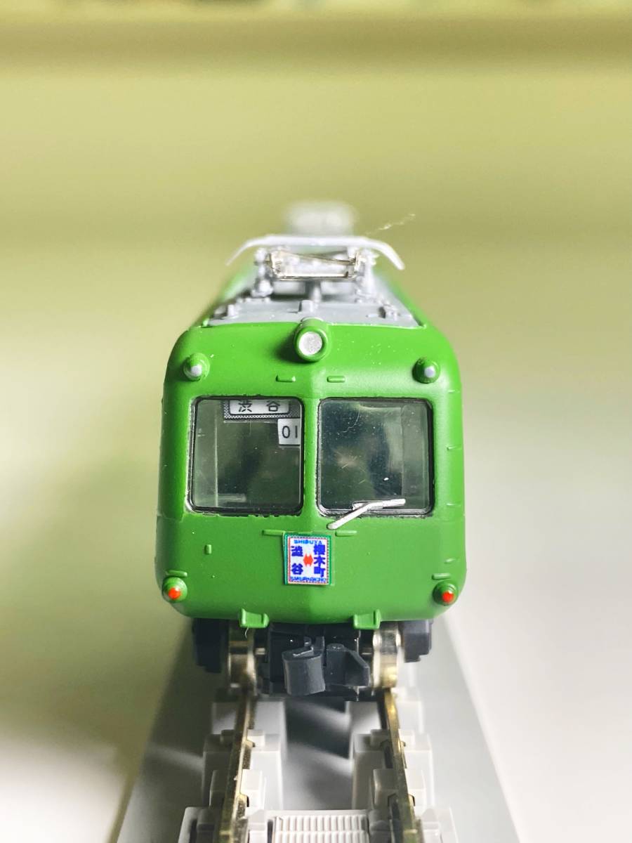 美品)バンダイBトレインショーティー完成品 東急5000系青ガエル4両編成 ジャンク Bトレインショーティー 東急5000系 6両