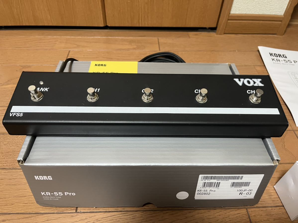 送料無料/新品】 ◇ KR-55 Pro リズムマシーン + VOXフットスイッチ