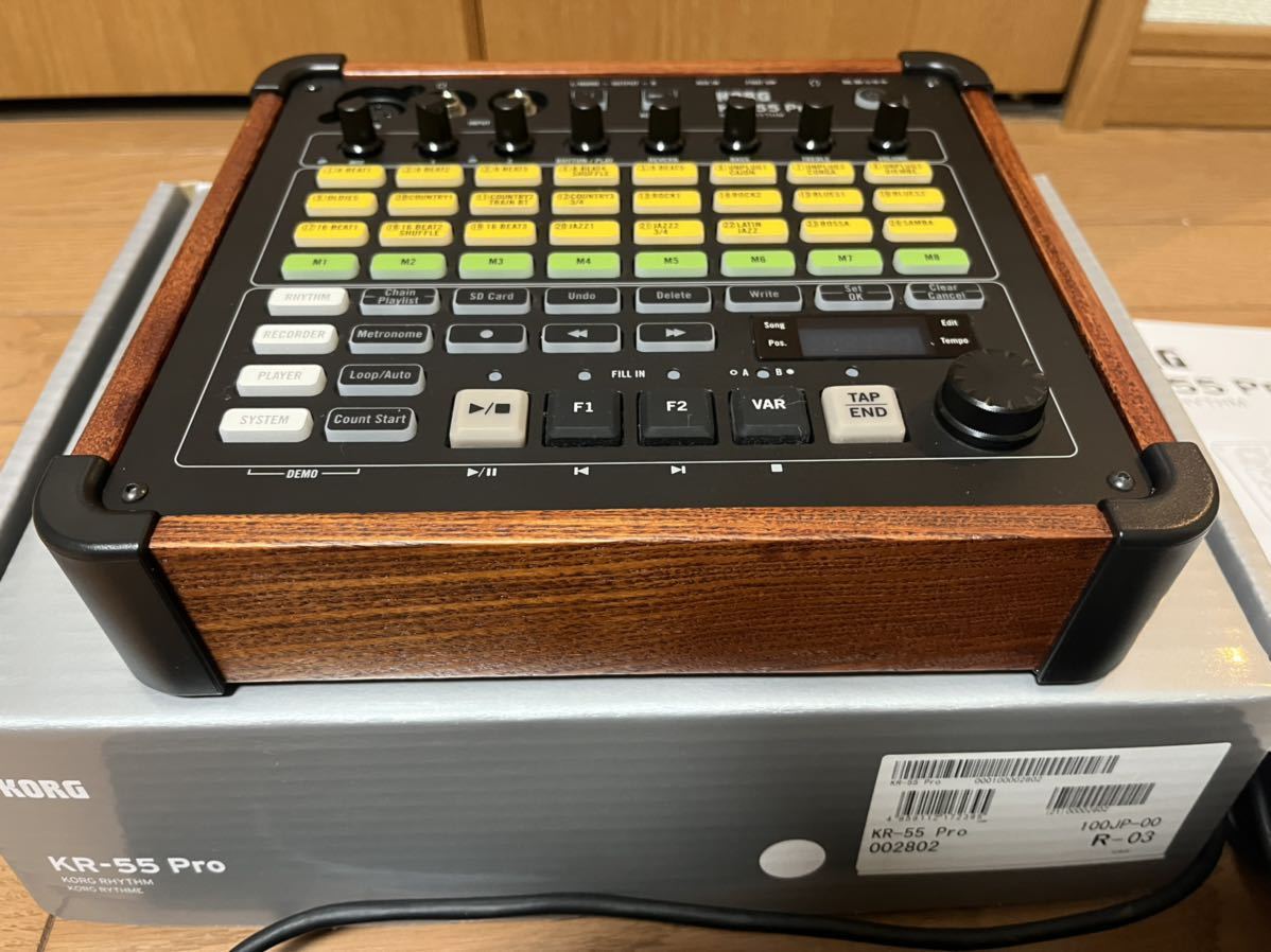 KORG ドラムマシン KR-55 Proフットスイッチ VFS5 コルグ RHYHM リズムマシン レコーダーミキサー MIXER