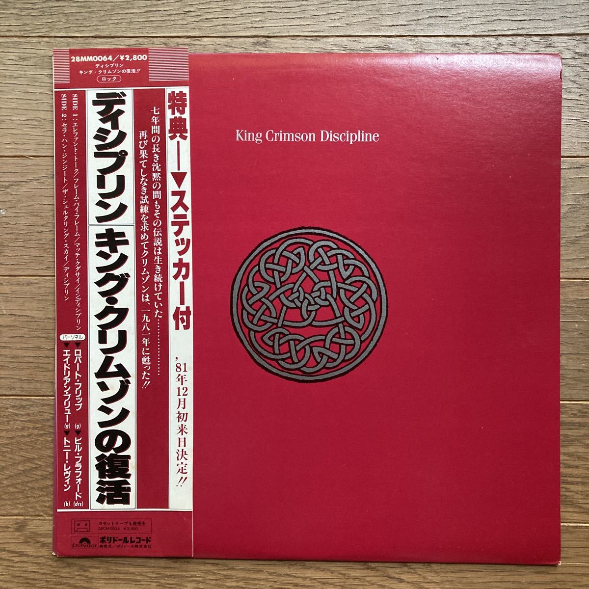 国内盤☆King Crimson キングクリムゾンAdrian Blew参加/Discipline (EG /Polydor)