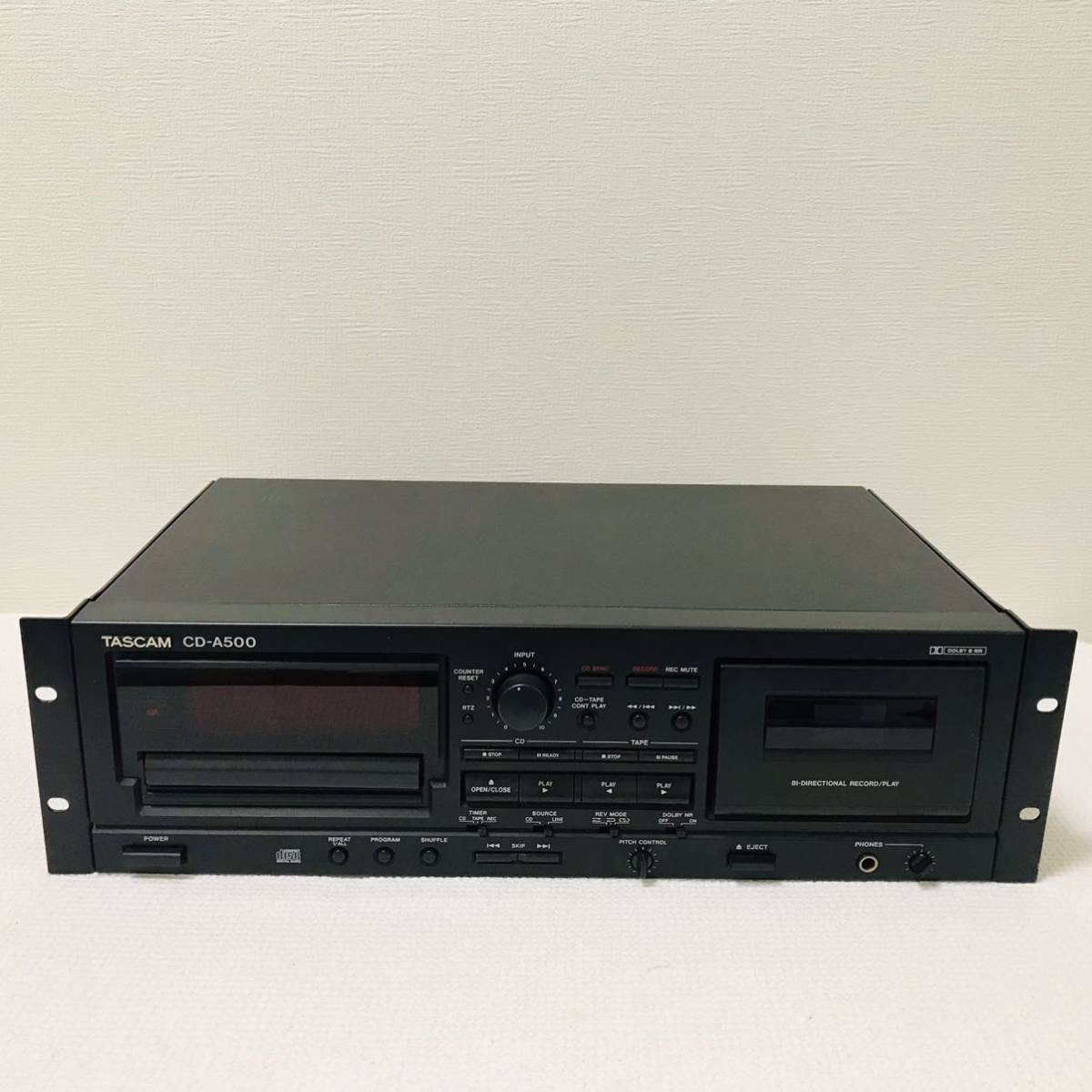 夜空 TASCAM CDプレーヤー/カセットデッキ CD-A500 - 通販