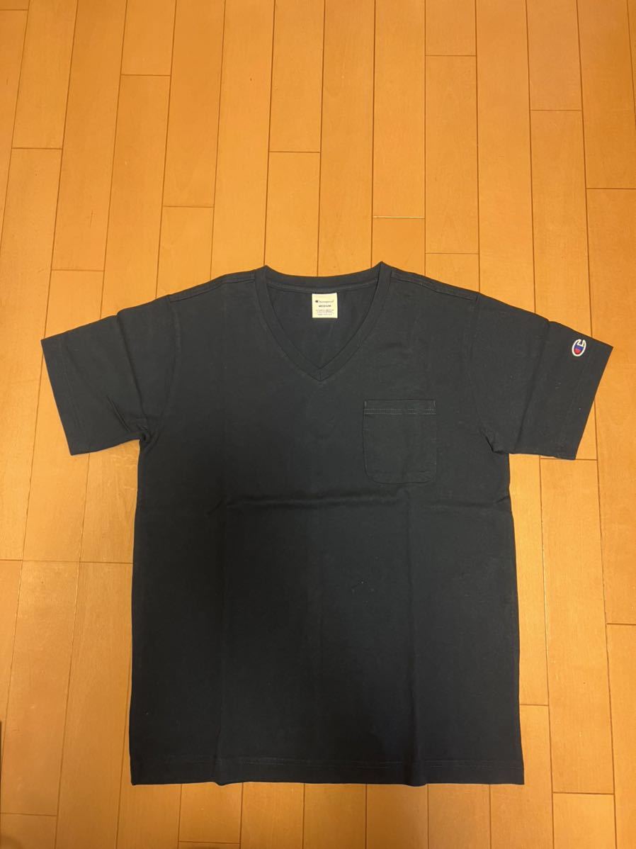 Champion チャンピオン　Ｖネック半袖Tシャツ　Mサイズ