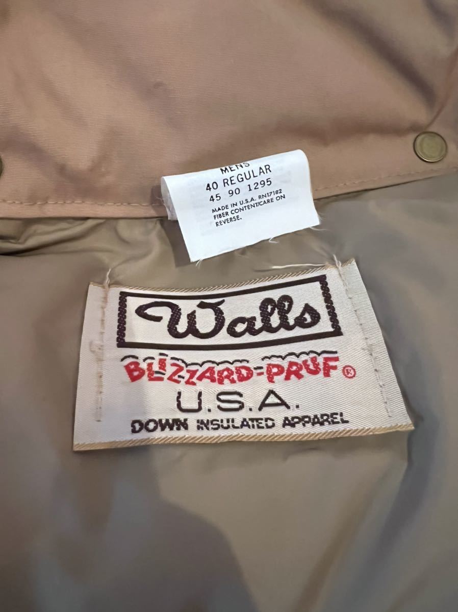 Walls BLIZZARD-PRUF U.S.A製 ウォールズ ダウンジャケット サイズ40