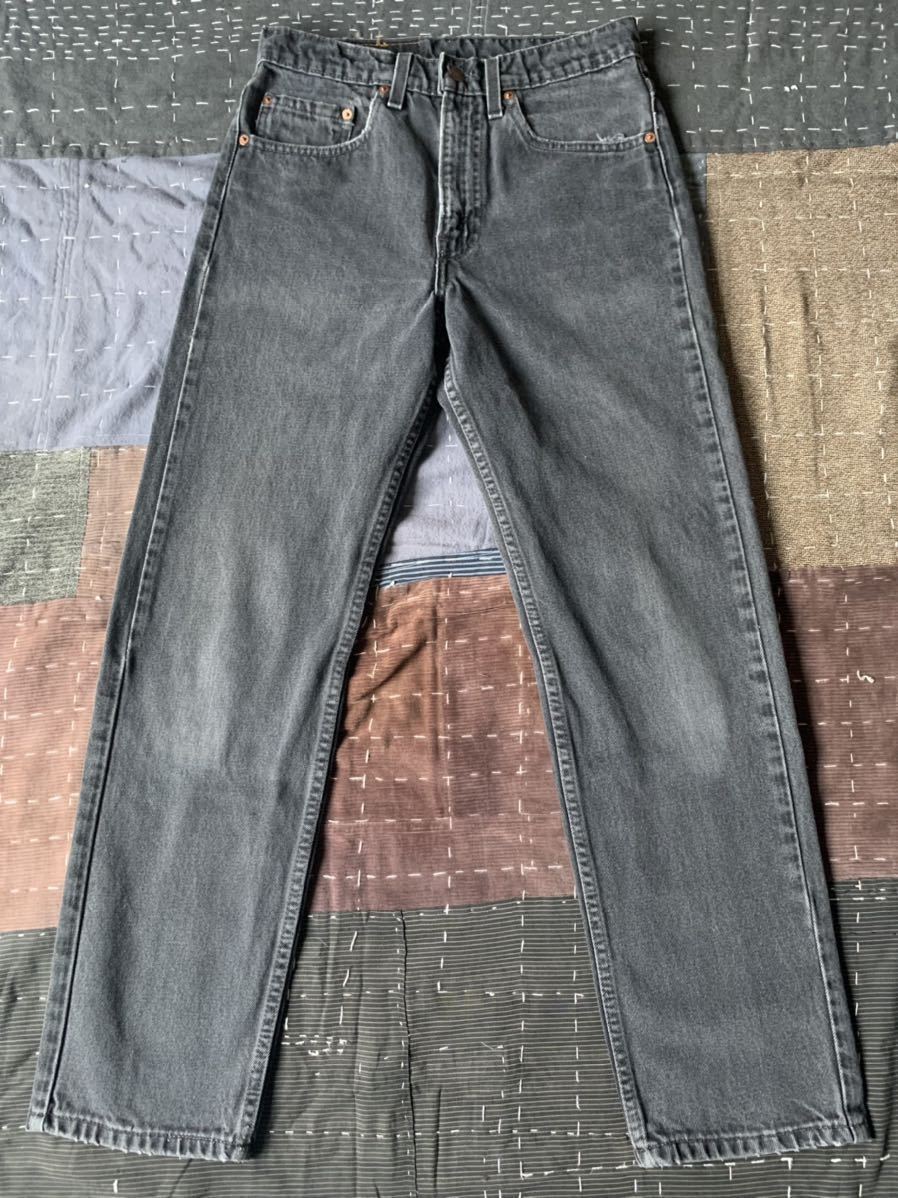 90s 96年製 levi's 505 ブラック W31 L30 アメリカ製 USA製 リーバイス black vintage ビンテージ 後染 スーパーブラック 501 140周年