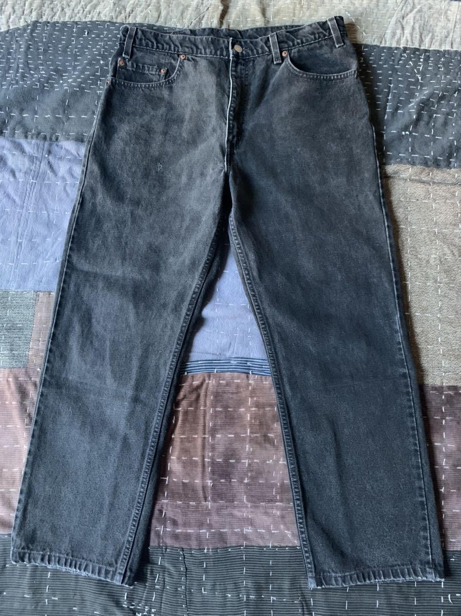 90s 00s levi's 505 ブラック W36 L30 後染 vintage ビンテージ black