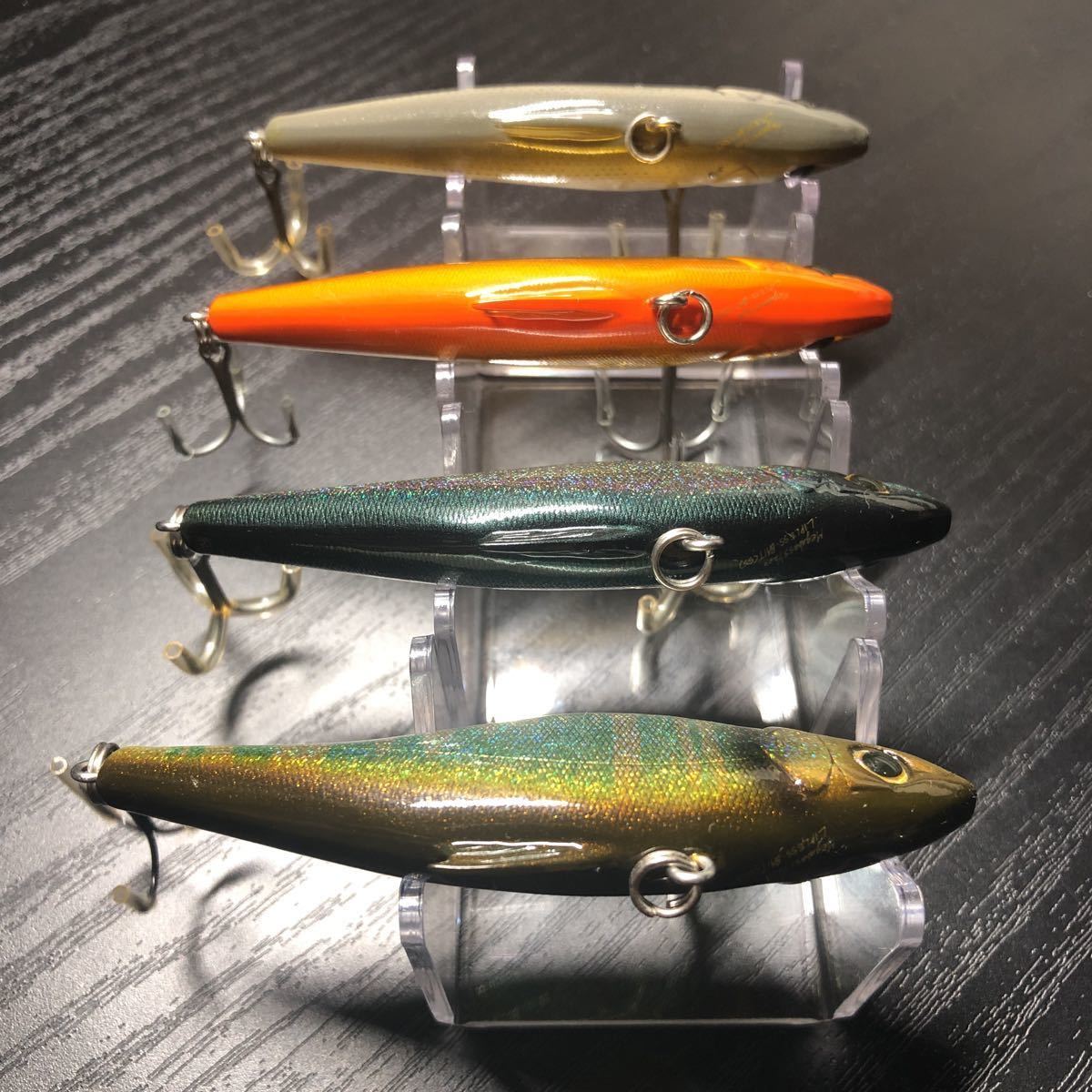 【保管品】Megabass/メガバス LIP LESS BAIT リップレスベイト(SS) 最初期年号なし 4色セット 検索:伊東由樹 SW シーバス バイブレーション_画像7