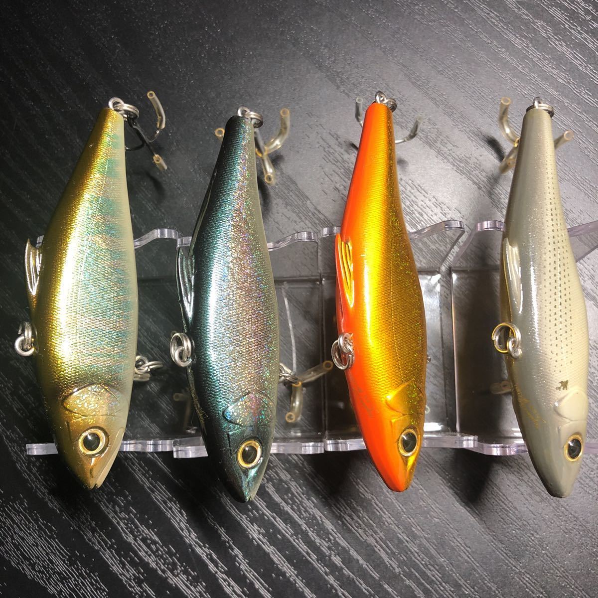 【保管品】Megabass/メガバス LIP LESS BAIT リップレスベイト(SS) 最初期年号なし 4色セット 検索:伊東由樹 SW シーバス バイブレーション_画像8