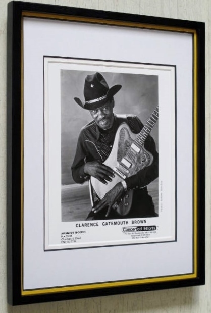  gate mouse * Brown / Pro motion * photo / frame /Gatemouth Brown/Alligator Records/ Louis ji hole * blues /. shop. display 