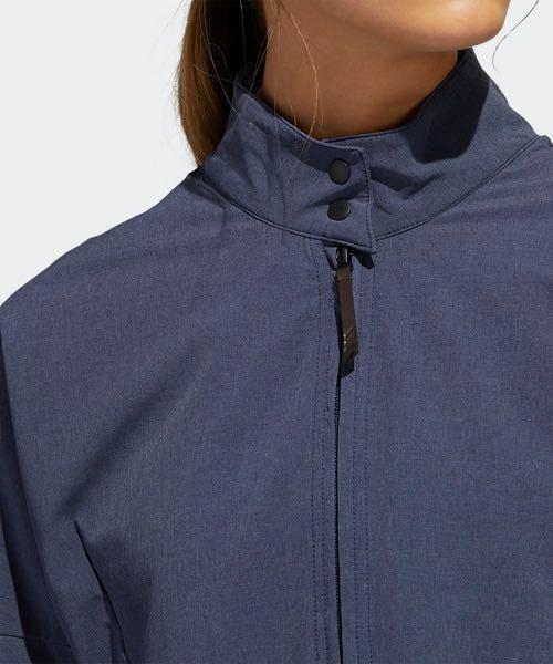  Adidas OT Adi Cross lady's Golf jacket regular price 13200 jpy navy ADICROSS short water-repellent UV cut LL XL