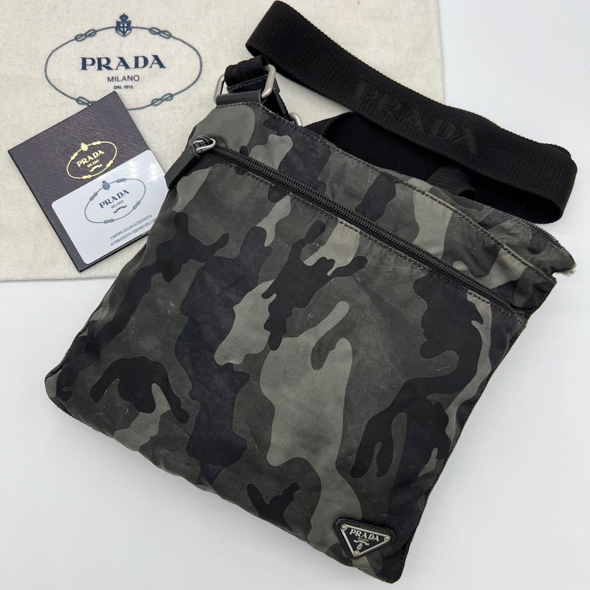 PRADA プラダ ショルダーバッグ カモフラージュ 迷彩 ナイロン PRADA プラダ ショルダーバッグ カモフラージュ 迷彩 ナイロン