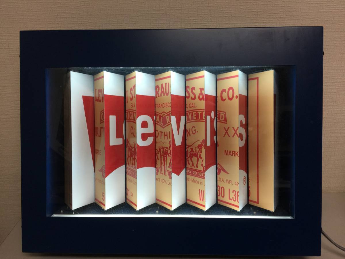 種類豊富な品揃え Levi S リーバイス 3面 回転式電飾看板 当時物 ヴィンテージ 店舗用 アンティーク インテリア ディスプレイ B5 4 看板 Www Cecop Gob Mx