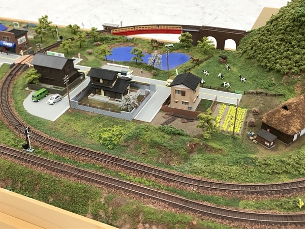 引取限定】特注 Nゲージ ジオラマ 鉄道模型 アクリルケース付き 引取限定】特注 Nゲージ ジオラマ 鉄道模型 アクリルケース付き