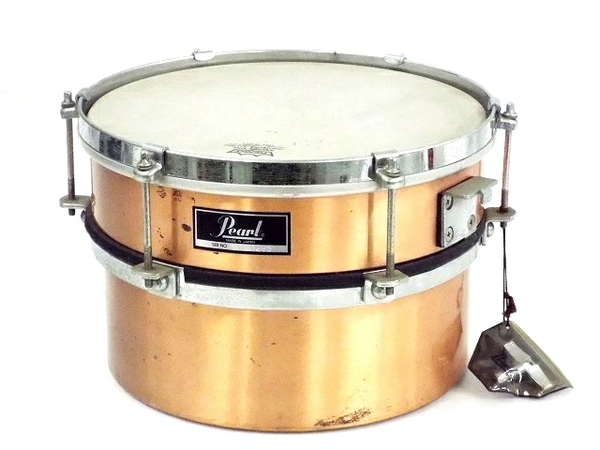 ヤフオク! - Pearl モデル不明 銅 ティンバレス ドラム 直径 約...