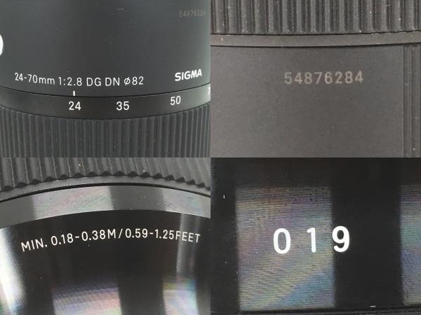 日本お買い得 SIGMA 24-70mm F2.8 DG DN Art Lマウント レンズ シグマ カメラ周辺機器  美品 W6283924