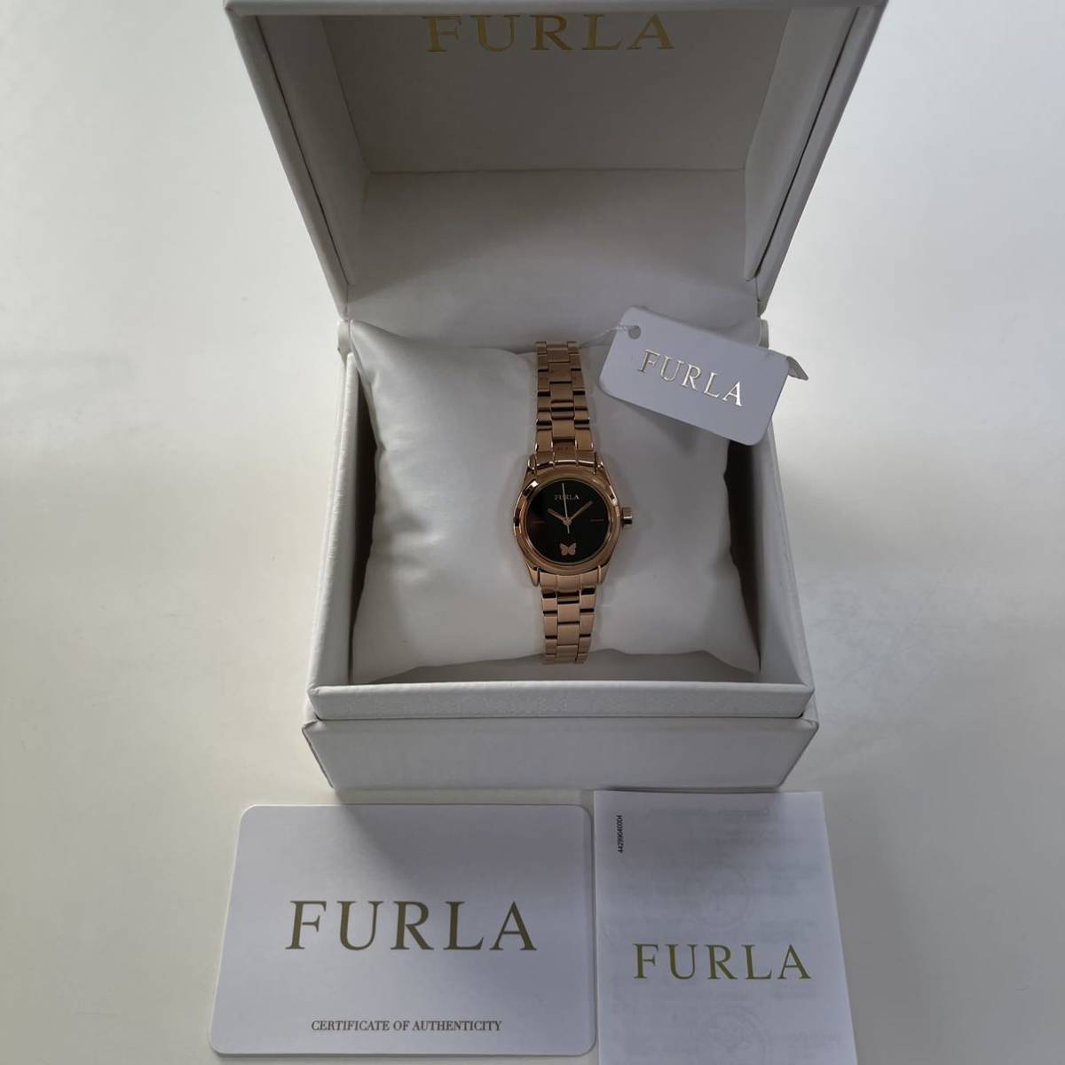 12025円 百貨店 FURLA フルラ 腕時計 レディース ピンクゴールド 未使用
