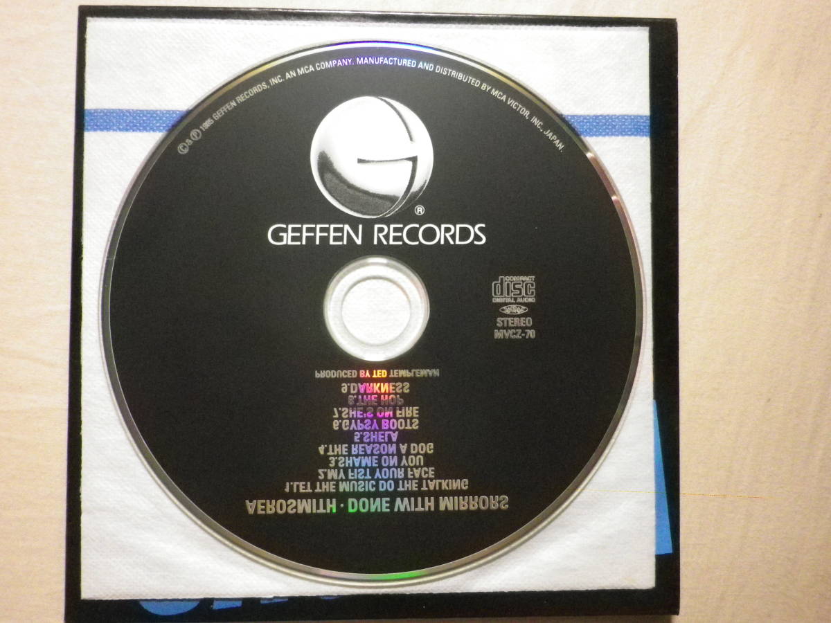 紙ジャケ仕様 『Aerosmith/Done With Mirrors(1985)』(20bitK2 HQ CD,1994年発売,MVCZ-70,廃盤,国内盤帯付,歌詞対訳付,)_画像4