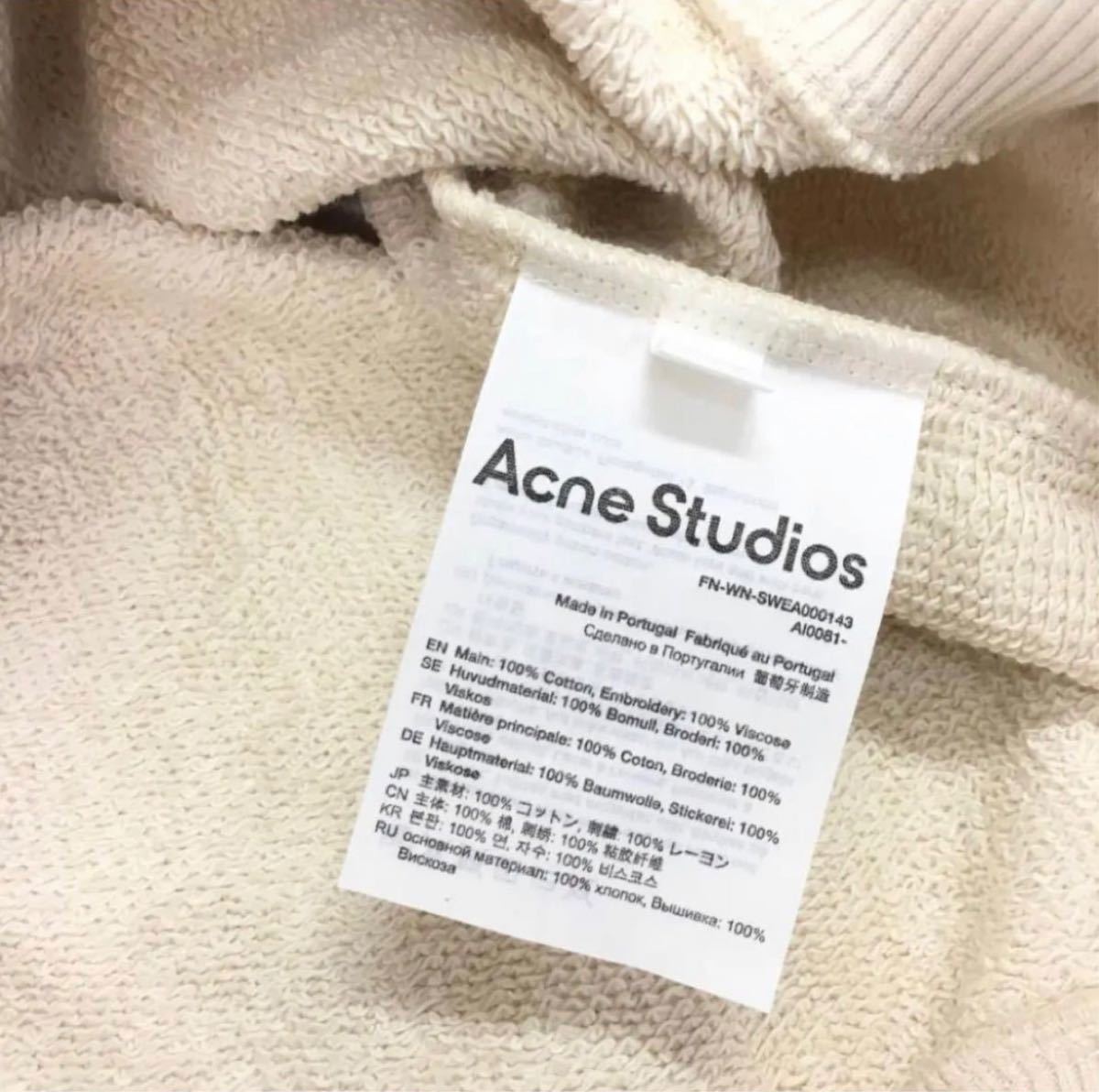 せをしまし ACNE - 新品 Acne Studios ロゴ オーバーサイズ スウェット