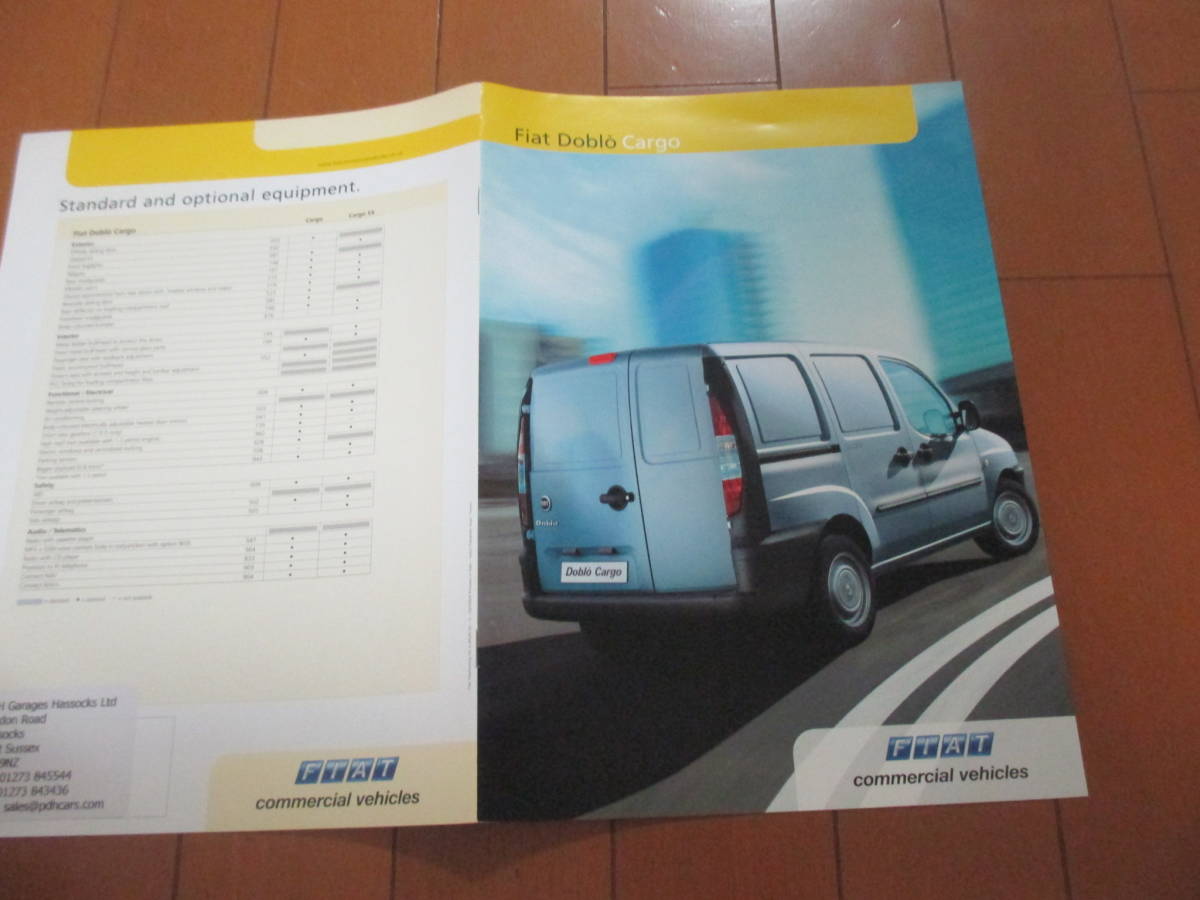 .35016 catalog #FIAT* foreign language Doblo Cargo*2004.2 issue *6 page 