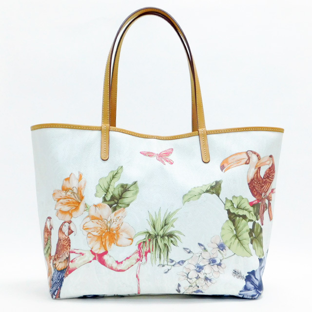エトロEtro 花と鳥の刺繍 トートバッグ Yahoo!オークション - 美品ETROエトロ トートバッグ ポーチ付き