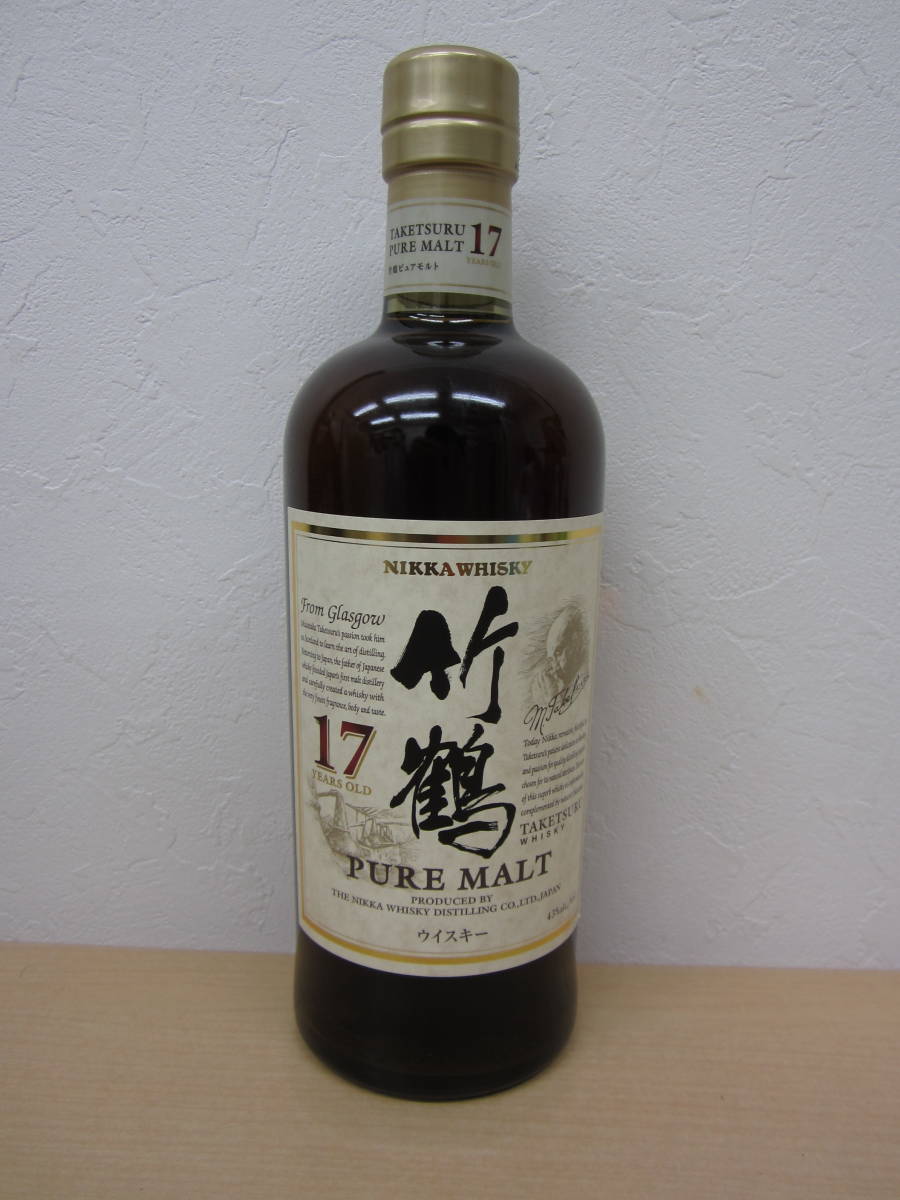33306◇NIKKA WHISKY 竹鶴 17年 700ml 43% 古酒 ニッカ ウイスキー