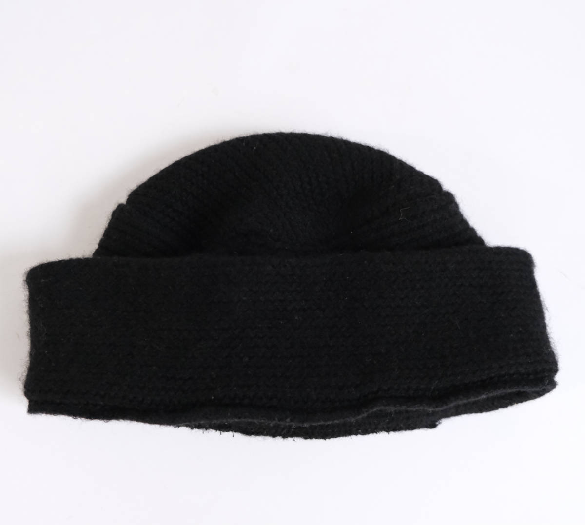 【 APC 】ウールキャップ ニットキャップ 帽子 ニット帽 / ブラック 黒 / アーペーセー マリン A.P.C. ビンテージ 90s スコットランド製