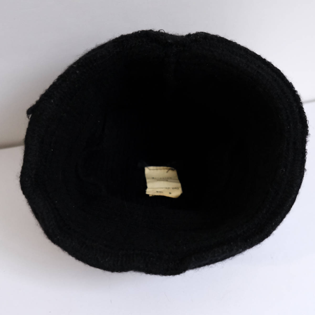 【 APC 】ウールキャップ ニットキャップ 帽子 ニット帽 / ブラック 黒 / アーペーセー マリン A.P.C. ビンテージ 90s スコットランド製 2
