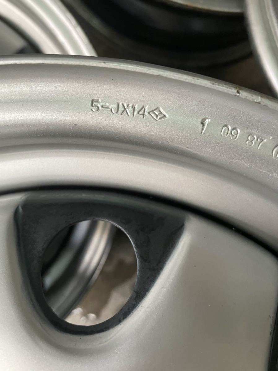 ホンダ純正スチールホイール１４インチ 純正品】ホンダ フィット純正スチール 14インチ 14×5.5J 100-4H