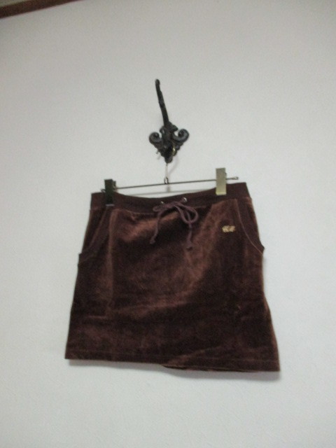 desperado tea velour material tight miniskirt (USED)20122