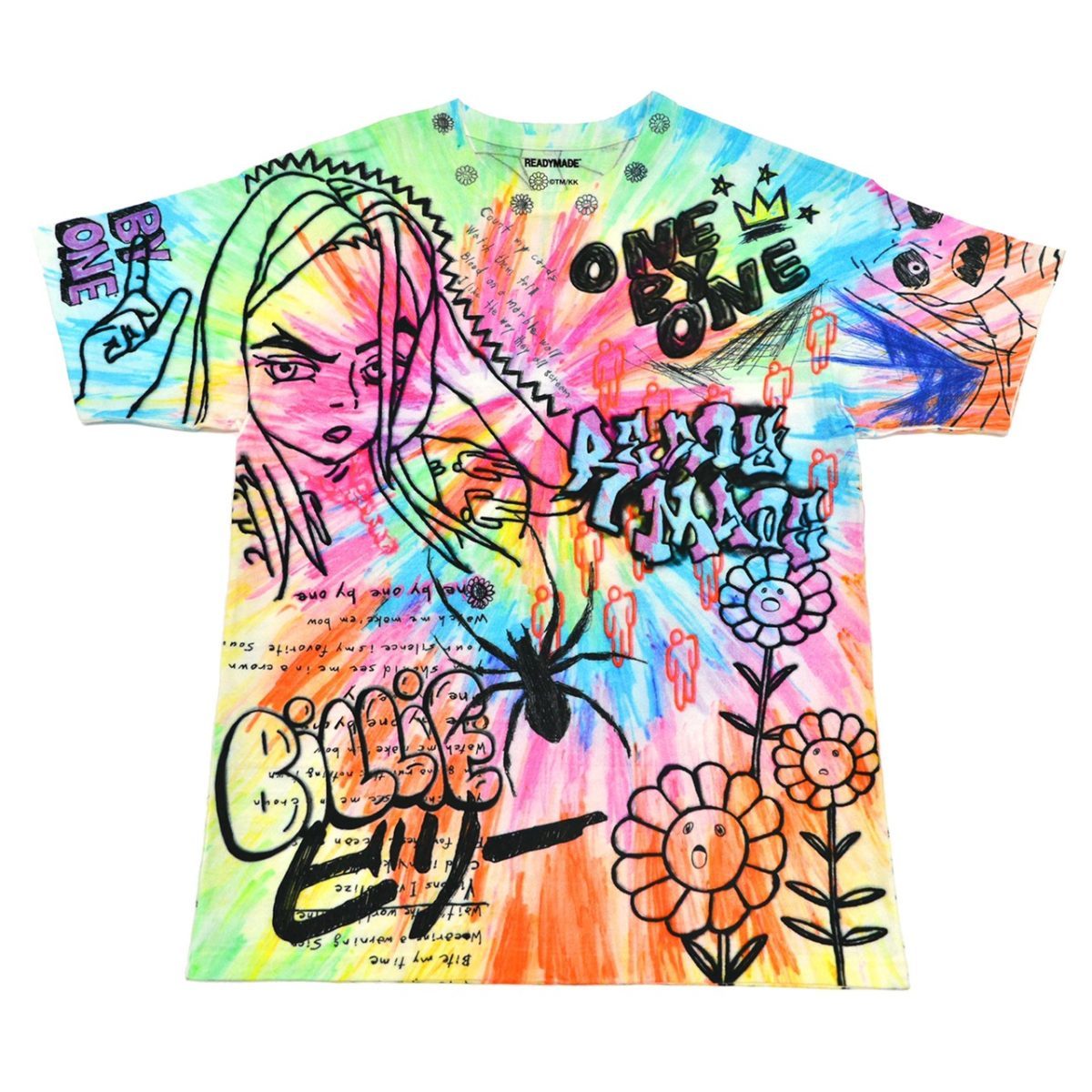 新品READYMADE Billie Eilish Kaikai Kiki 村上隆コラボTシャツ　レディーメイド_画像1