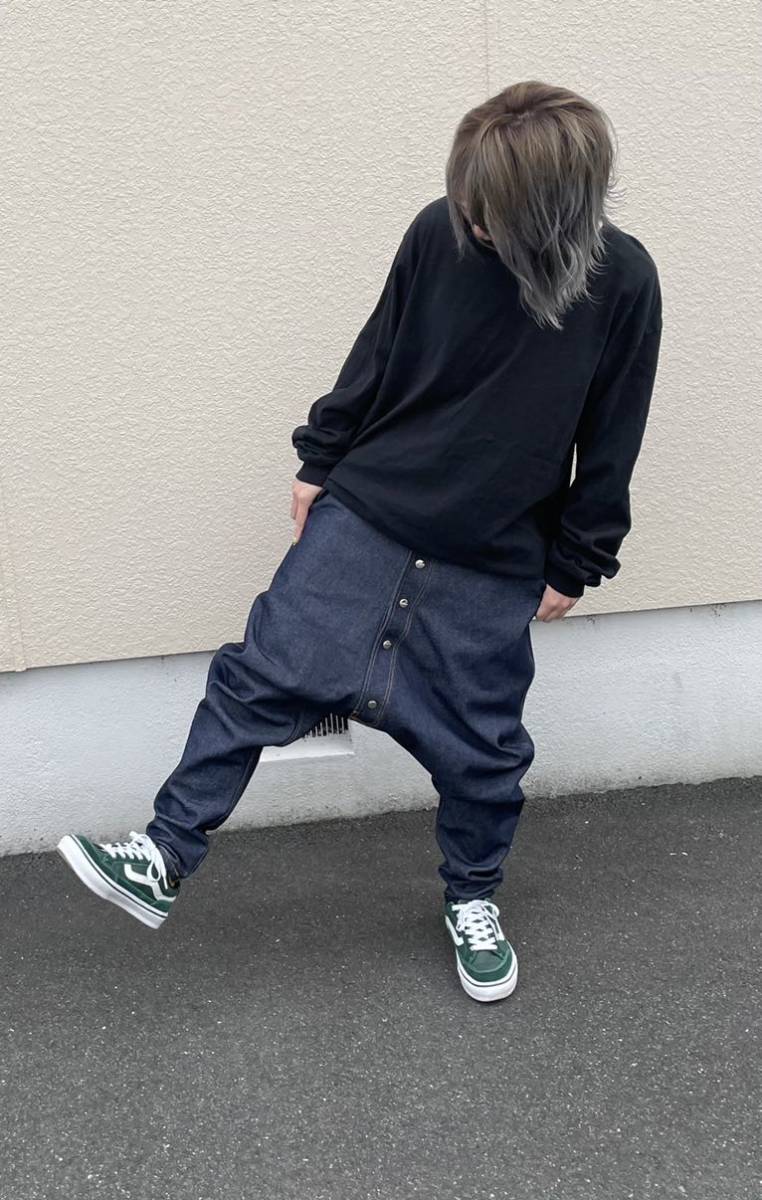 【国内正規品】 UNFINISHEDデニムサルエルパンツジーンズストリートカジュアル岡山デニム サルエルパンツ 【国内正規品】 UNFINISHEDデニムサルエルパンツジーンズストリートカジュアル岡山デニム サルエルパンツ