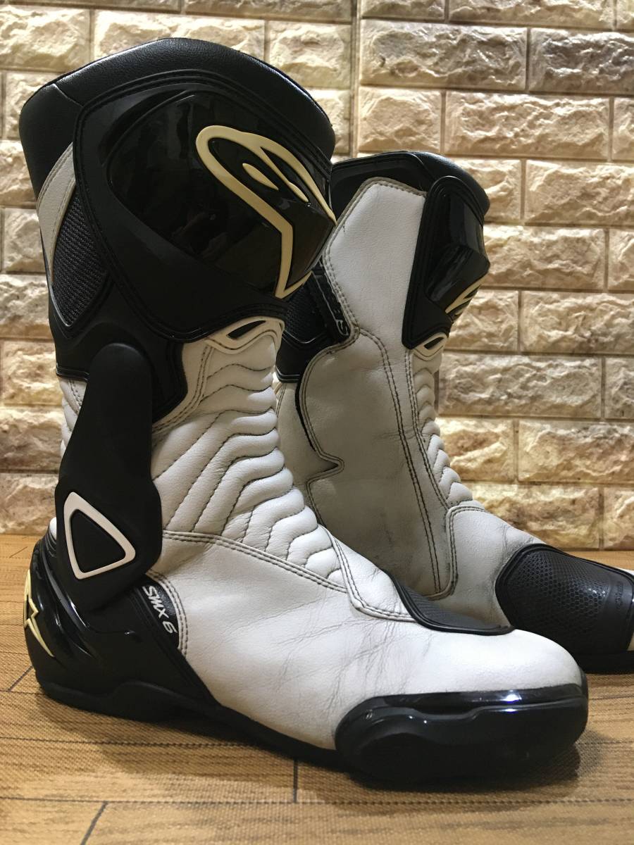 alpinestars SMX-6 牛革製ライディングレザーブーツ 表記EU42/JP26.5