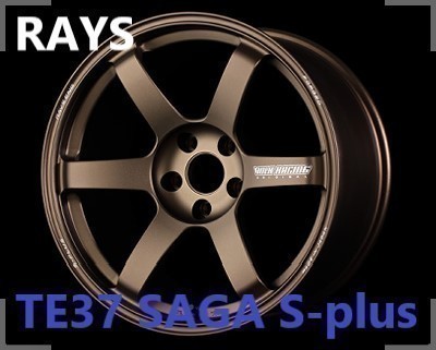 【購入前に在庫・納期要確認】RAYS Volk Racing TE37 SAGA S-plus SIZE:9.5J-18 +38(F3) PCD:114.3-5H Color:BR ホイール2本セット 5穴