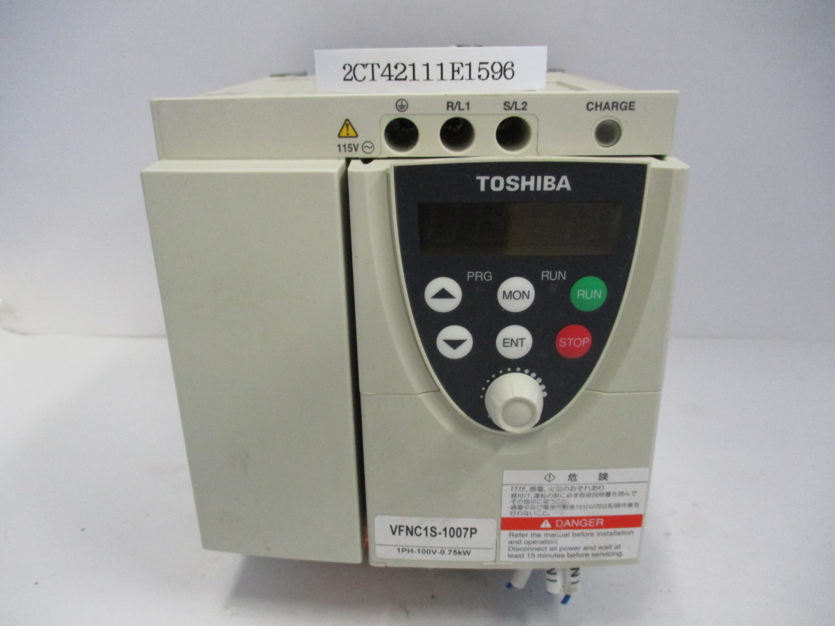 TOSHIBA VFNC1S-1007P 0.75KW-16KVA-1HP 東芝インバータ 115V www