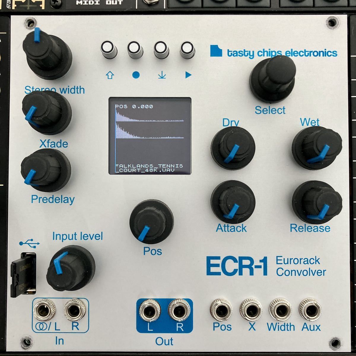 Tasty Chips ECR-1 Convolution Reverb リバーブ / ユーロラック