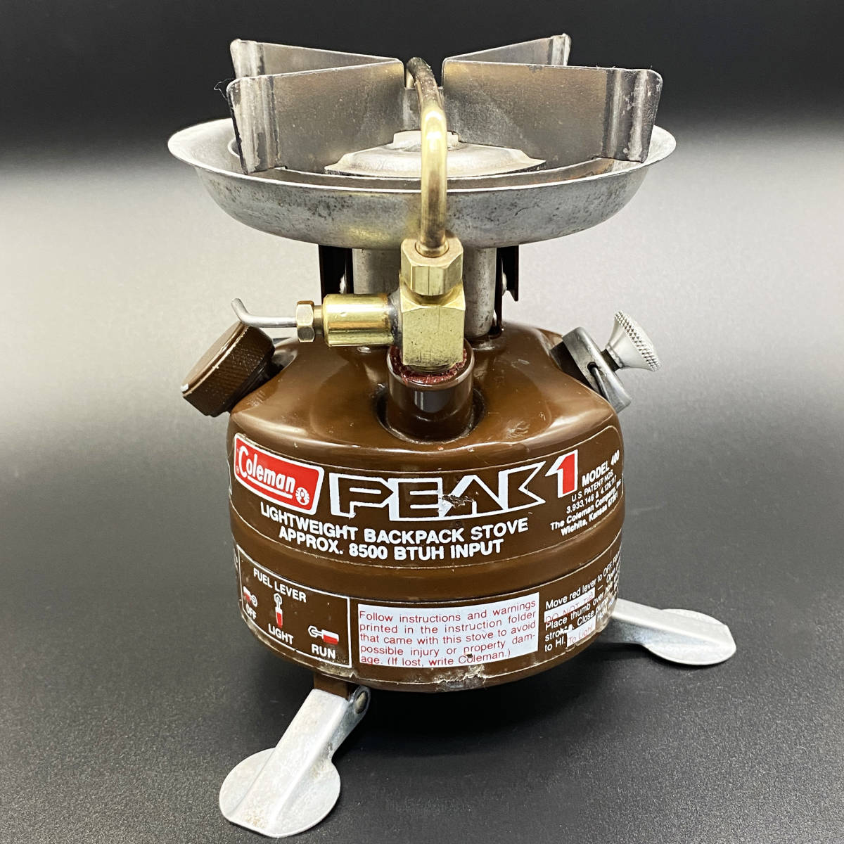 初代モデル】分解整備済 当日発送 コールマン peak1 400 79年10 初代モデル】分解整備済 当日発送 コールマン peak1 400 79年10