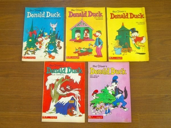 洋書 週刊 WALT DiSNEY'S Donald Duck EEN VROLIJK WEEKBLAD ウォルトディズニー ドナルドダック 1968～1969年10冊 ミッキー DB51_画像2