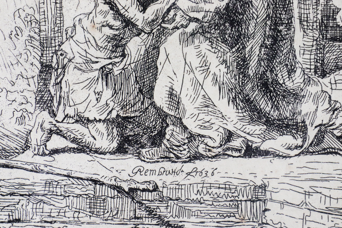ヤフオク! - 【宙】真作保証 レンブラント Rembrandt 銅版画