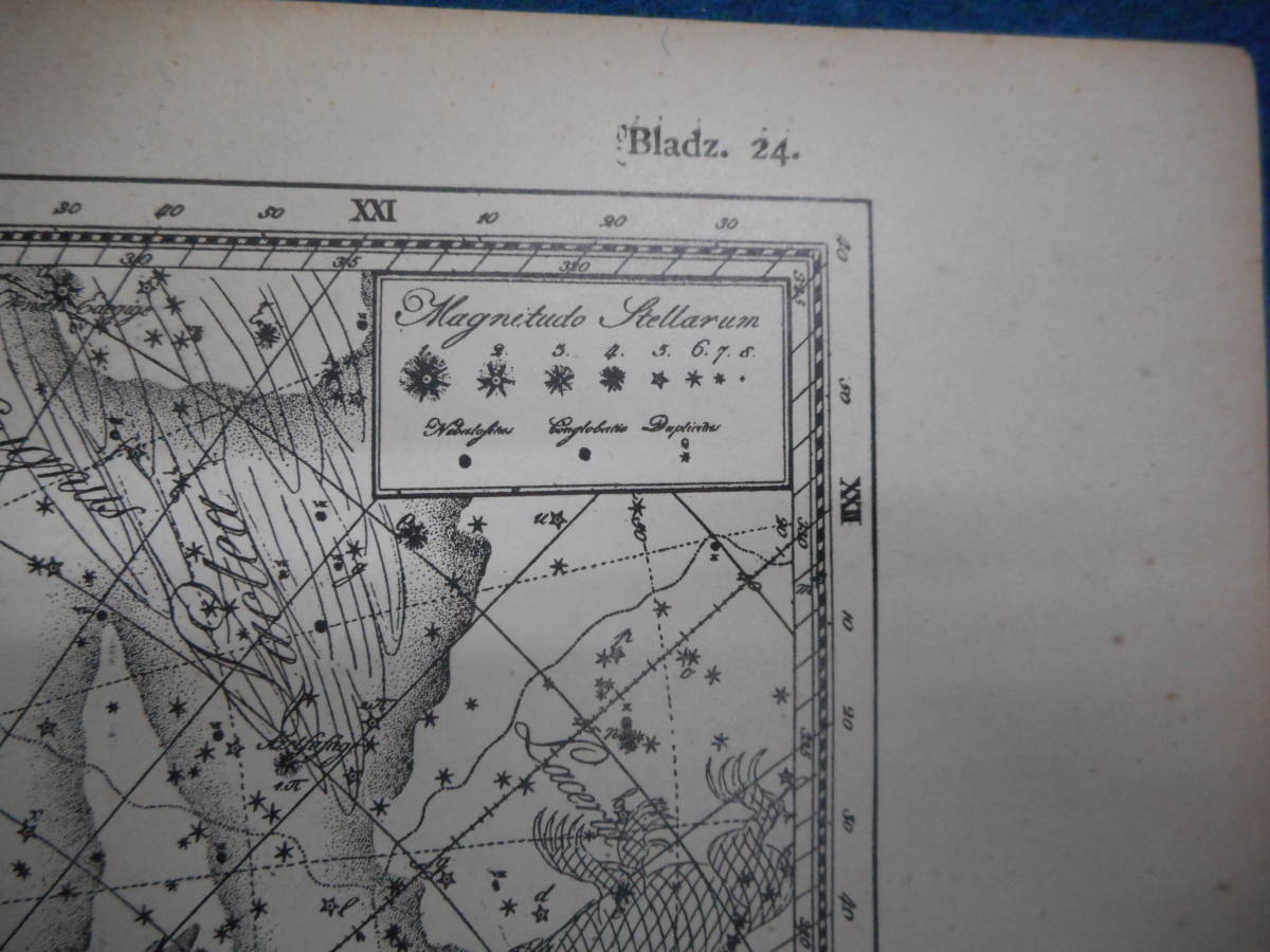 アンティーク天球図、天文暦学書Astronomy 星座図絵1801年復刻『ボーデの星図ウラノグラフィア1』Star map, Planisphere, Celestial atlas_画像8
