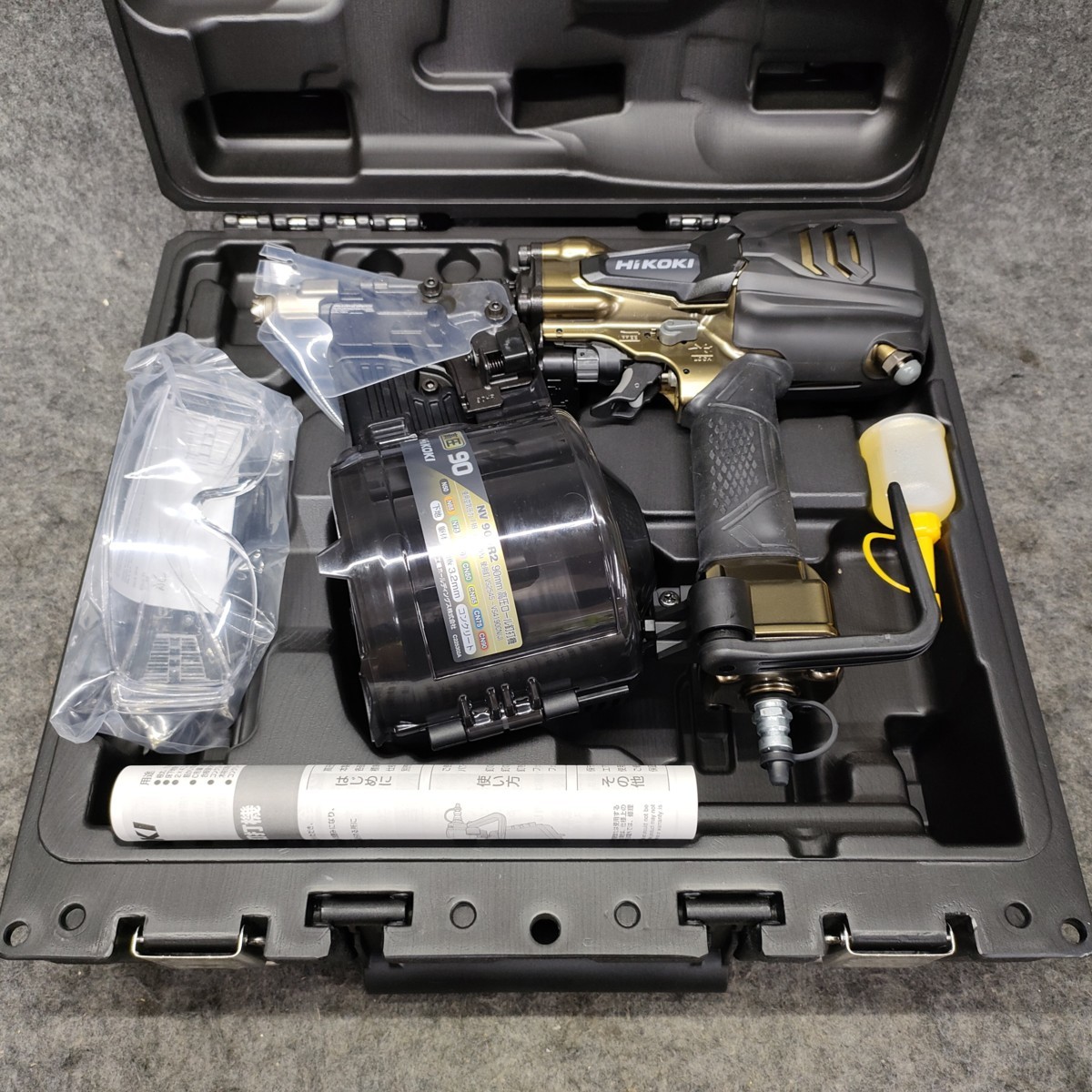 未使用品】ハイコーキ HiKOKI 90mm高圧コイルネイラ NV90HR2(N) パワー