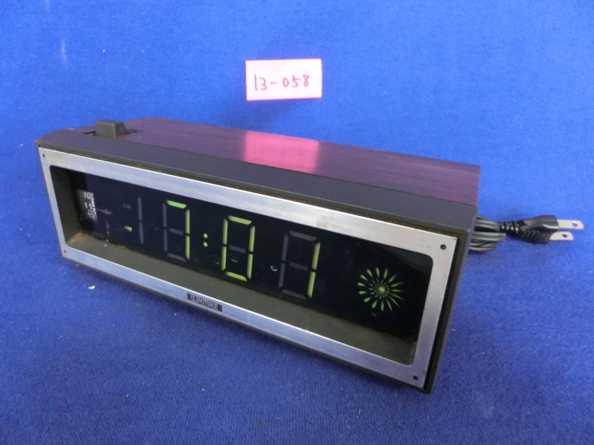ヤフオク! - ☆13-058☆デジタル置時計 田村電機 ルミタイム/LU...