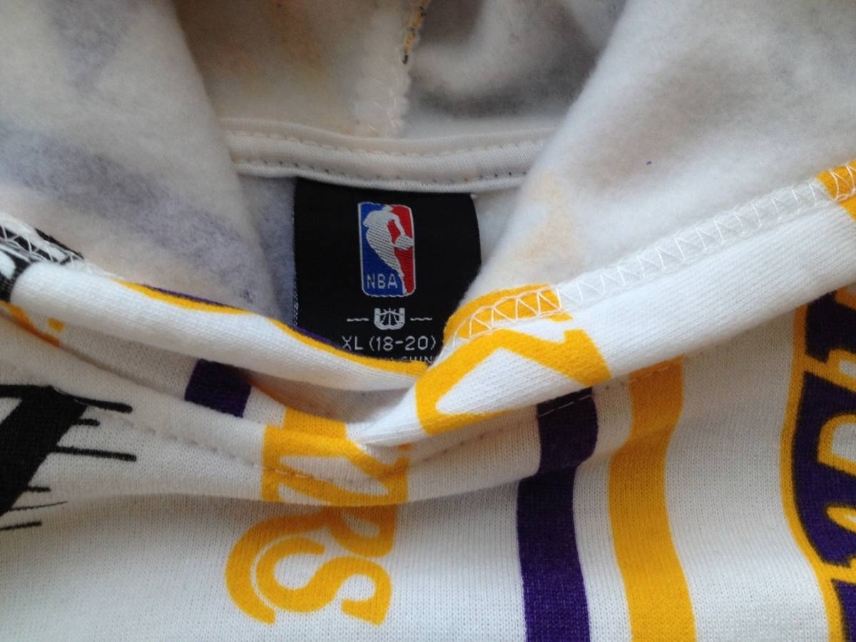 [ decided USA]NBA*Los Angeles Lakers Los Angeles * Ray The Cars @ complete sale [LA LAKERS] Logo go in parka [NBA LAKERS All-Over Logo Hoodie] white @XS
