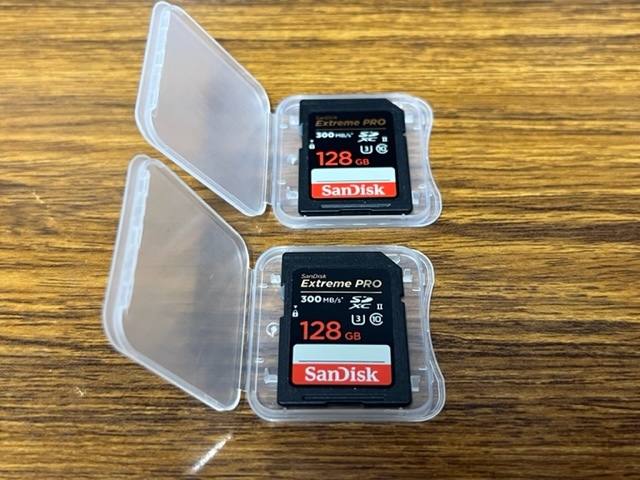 SanDisk Extreme PRO SDカード 128GB SDXC Class10 UHS-II 読取最大300MB/s 美品! サンディスク 正規品 SDカード 256GB SDXC Class10 UHS-II V90 読取最大300MB s SanDisk Ex