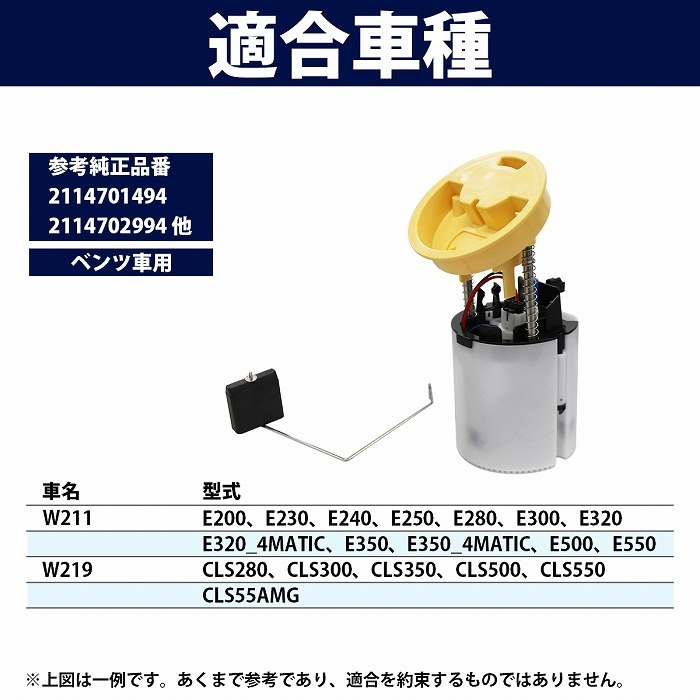 燃料ポンプ メルセデス ベンツ W211 E250 フューエルポンプ 211-470-4194 211-470-1494 211-470-2994 ガソリンポンプ 新品_画像4