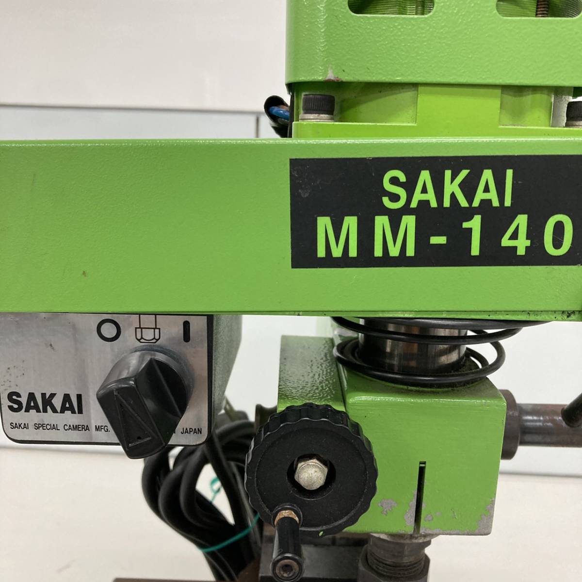 SAKAI MM-140 卓上フライス盤 サカイ 酒井特殊カメラ 旋盤 動作品/023-021