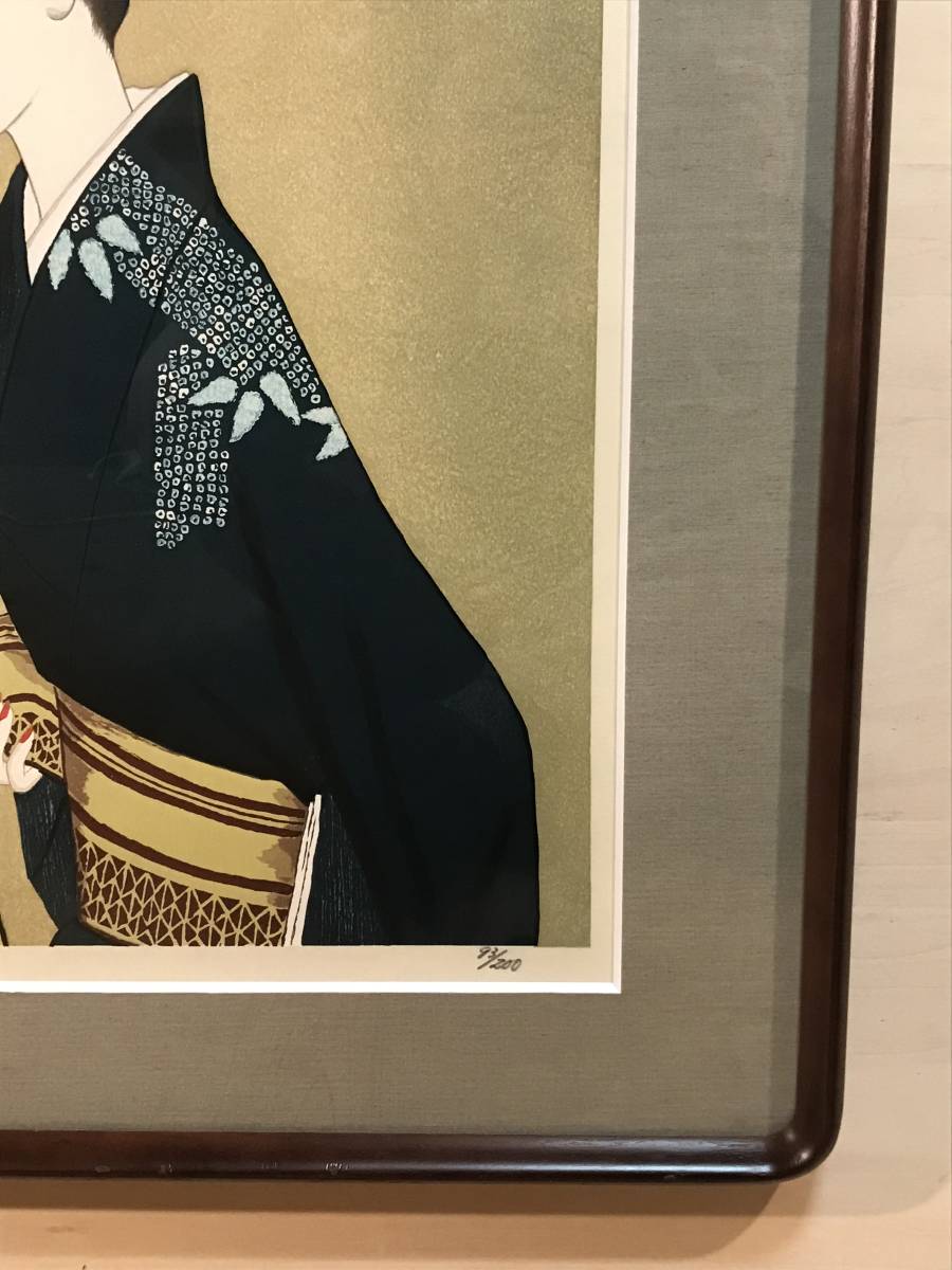 高沢圭一 「帯」 木版画 刷り込みサイン・落款・エディション・作品