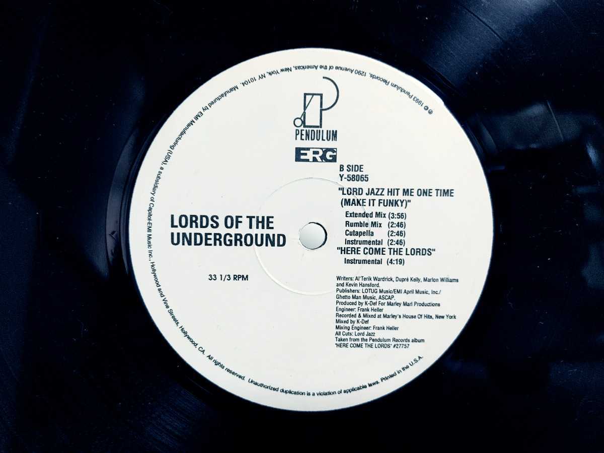 アナログレコード / Lords Of The Underground『Here Come The Lords / Lord Jazz Hit Me One Time』Marley Marl K-Defの画像4