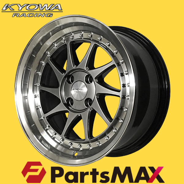 4本セット KYOWA RACING KR1258 16インチ 8J +25 4H PCD100