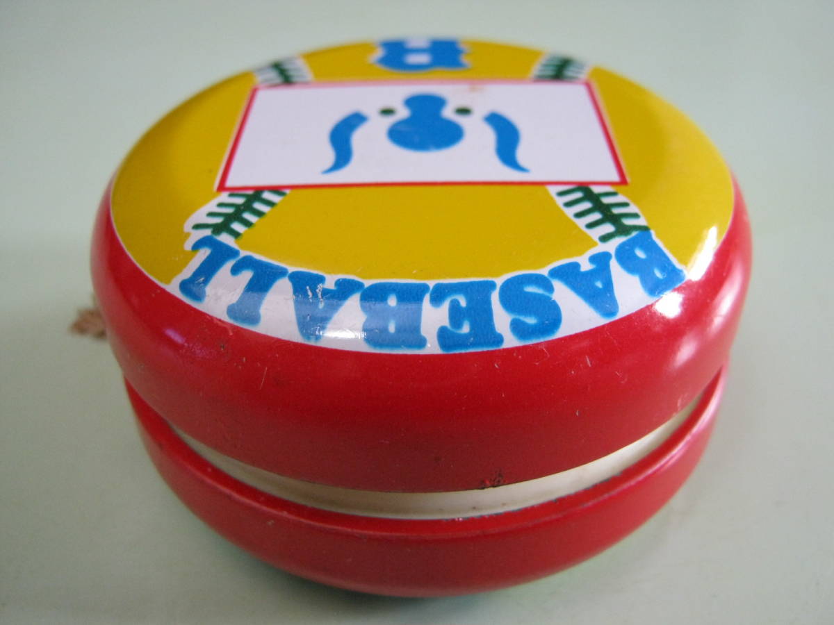 【BASEBALL（ベースボール）ヨーヨー（近鉄バファローズ）一部ブリキ製・1970年代駄菓子屋玩具】_画像6