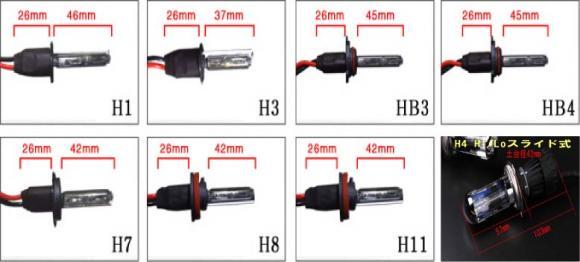 補修用/スペアー　HIDバルブ（バーナー）　55W　H3　紫色発光　2個セット_画像2